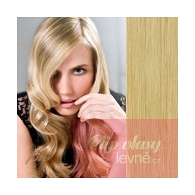 43cm Clip In Haar Remy 100% Menschenhaar europäischen Typs - naturblond