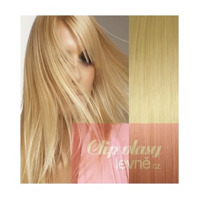 43cm Clip In Haar Remy 100% Menschenhaar europäischen Typs – hellblond