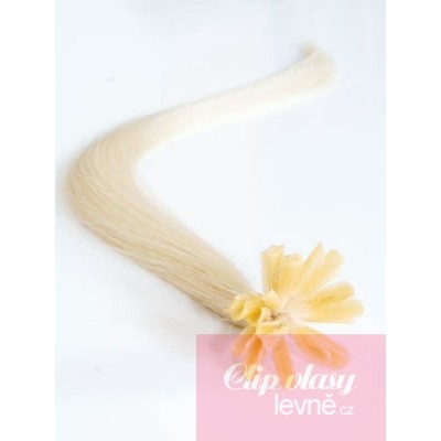 60 cm, Haar europäischen Typs für die Keratinmethode - platin