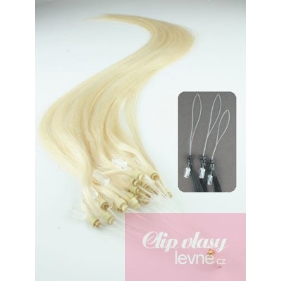 Haar für die Methoden Micro Ring / Easy Loop 40 cm – platin