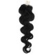 Wellige Haar für die Methoden Micro Ring / Easy Loop 50 cm – schwarz