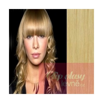 Clip-In-Stirnfranse aus 100% Remy-Menschenhaar – naturblond