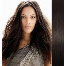 Clip in vlasy 43cm 100% lidské - REMY 70g – platina/světle hnědá