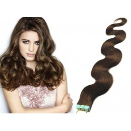 Vlasy pro metodu Pu Extension / TapeX / Tape Hair / Tape IN 50cm - černé