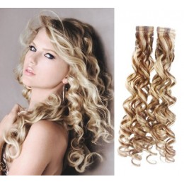 Vlasy pro metodu Pu Extension / TapeX / Tape Hair / Tape IN 50cm - černé